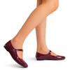 image:imageDREAM PAIRS Womens Flats Square Toe Mary Jane Flats Comfortable Casual Dress Shoes Ballet Flats with Buckle Strap Casual Work Office Mary Jane ShoesBurgundy