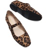 image:imageDREAM PAIRS Womens Flats Square Toe Mary Jane Flats Comfortable Casual Dress Shoes Ballet Flats with Buckle Strap Casual Work Office Mary Jane ShoesLeopard