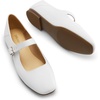 image:imageDREAM PAIRS Womens Flats Square Toe Mary Jane Flats Comfortable Casual Dress Shoes Ballet Flats with Buckle Strap Casual Work Office Mary Jane ShoesWhite