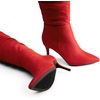image:imageDREAM PAIRS Womens High Heels Over The Knee Boots Thigh High Pointed Toe Stiletto Long Fall Sexy BootsRedsuede