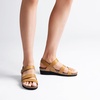 image:imageDREAM PAIRS Womens Low Heel Wedge Sandals RoundToe Comfortable Casual Flatform Dress Shoes with Arch SupportTan