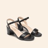 image:imageDREAM PAIRS Womens Low Heels Block Open Toe Ankle Strap Classic Short Chunky Sandals with Buckle for Daily Work Wedding PartyBlackpu
