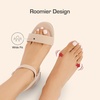 image:imageDREAM PAIRS Womens Low Heels Block Open Toe Ankle Strap Classic Short Chunky Sandals with Buckle for Daily Work Wedding PartyNudenubuck
