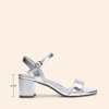 image:imageDREAM PAIRS Womens Low Heels Block Open Toe Ankle Strap Classic Short Chunky Sandals with Buckle for Daily Work Wedding PartySilvermetallic
