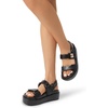 image:imageDREAM PAIRS Womens Low Wedge Sandals Comfortable Arch Support Platform Open toe Casual Dressy Flat Summer Sandals with Adjustable Straps