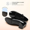 image:imageDREAM PAIRS Womens Mary Jane Chunky Low Heels Comfortable Slip on Dress Shoes for Women Closed Round Toe Casual Cute Work Pumps Flats ShoesBlack