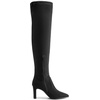 image:imageDREAM PAIRS Womens Over The Knee Stretch Thigh High Boots Chunky High Heels Pointed Toe Long Fall BootsBlacksuede