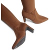 image:imageDREAM PAIRS Womens Over The Knee Stretch Thigh High Boots Chunky High Heels Pointed Toe Long Fall BootsBrownsuede