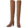 image:imageDREAM PAIRS Womens Over The Knee Stretch Thigh High Boots Chunky High Heels Pointed Toe Long Fall BootsBrownsuede