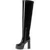 image:imageDREAM PAIRS Womens Platform Over The Knee Thigh High Boots Chunky High Heels Square Toe Long Fall Y2K Gogo BootsBlackpat
