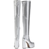 image:imageDREAM PAIRS Womens Platform Over The Knee Thigh High Boots Chunky High Heels Square Toe Long Fall Y2K Gogo BootsSilver