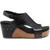image:imageDREAM PAIRS Womens Platform Wedge Sandals Comfortable PeepToe Cork Casual amp Dressy Summer Lightweight Shoes For All Day WearBlack