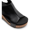image:imageDREAM PAIRS Womens Platform Wedge Sandals Comfortable PeepToe Cork Casual amp Dressy Summer Lightweight Shoes For All Day WearBlack