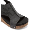 image:imageDREAM PAIRS Womens Platform Wedge Sandals Comfortable PeepToe Cork Casual amp Dressy Summer Lightweight Shoes For All Day WearBlacknubuck