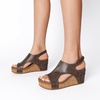 image:imageDREAM PAIRS Womens Platform Wedge Sandals Comfortable PeepToe Cork Casual amp Dressy Summer Lightweight Shoes For All Day WearBrown