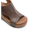 image:imageDREAM PAIRS Womens Platform Wedge Sandals Comfortable PeepToe Cork Casual amp Dressy Summer Lightweight Shoes For All Day WearBrown
