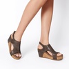 image:imageDREAM PAIRS Womens Platform Wedge Sandals Comfortable PeepToe Cork Casual amp Dressy Summer Lightweight Shoes For All Day WearBrown