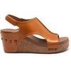 image:imageDREAM PAIRS Womens Platform Wedge Sandals Comfortable PeepToe Cork Casual amp Dressy Summer Lightweight Shoes For All Day WearTan