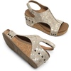 image:imageDREAM PAIRS Womens Platform Wedge Sandals Comfortable PeepToe Cork Casual amp Dressy Summer Lightweight Shoes For All Day WearTaupe