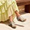 image:imageDREAM PAIRS Womens Platform Wedge Sandals Comfortable PeepToe Cork Casual amp Dressy Summer Lightweight Shoes For All Day WearTaupe