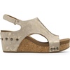 image:imageDREAM PAIRS Womens Platform Wedge Sandals Comfortable PeepToe Cork Casual amp Dressy Summer Lightweight Shoes For All Day WearTaupe