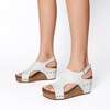 image:imageDREAM PAIRS Womens Platform Wedge Sandals Comfortable PeepToe Cork Casual amp Dressy Summer Lightweight Shoes For All Day WearWhite