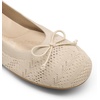 image:imageDREAM PAIRS Womens Round Toe Foldable Portable Knit Ballet Flats Comfortable Dressy Flats for Work Office Dress Shoes Business CasualNude