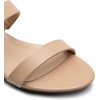 image:imageDREAM PAIRS Womens Slides Heels Slip On Low Block Sandals Two Strap Open Round Toe Chunky Casual Summer Mules ShoesNudepu
