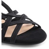 image:imageDREAM PAIRS Womens Strappy Wrapped Dressy Wedge Sandals Comfortable Low Heel Casual Summer ShoesBlack