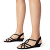 image:imageDREAM PAIRS Womens Strappy Wrapped Dressy Wedge Sandals Comfortable Low Heel Casual Summer ShoesBlack