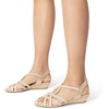 image:imageDREAM PAIRS Womens Strappy Wrapped Dressy Wedge Sandals Comfortable Low Heel Casual Summer ShoesGold