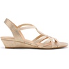 image:imageDREAM PAIRS Womens Strappy Wrapped Dressy Wedge Sandals Comfortable Low Heel Casual Summer ShoesGold