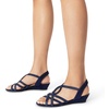 image:imageDREAM PAIRS Womens Strappy Wrapped Dressy Wedge Sandals Comfortable Low Heel Casual Summer ShoesNavy