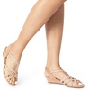 image:imageDREAM PAIRS Womens Strappy Wrapped Dressy Wedge Sandals Comfortable Low Heel Casual Summer ShoesNude