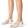 image:imageDREAM PAIRS Womens Strappy Wrapped Dressy Wedge Sandals Comfortable Low Heel Casual Summer ShoesWhite