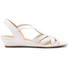 image:imageDREAM PAIRS Womens Strappy Wrapped Dressy Wedge Sandals Comfortable Low Heel Casual Summer ShoesWhite