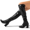 image:imageDREAM PAIRS Womens Thigh High Block Heel Over The Knee BootsBlackpu