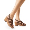 image:imageDREAM PAIRS Womens Wedge Sandals Comfortable Open Toe Platform Casual Dressy Cork Summer Dress ShoesBrown