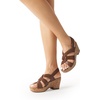 image:imageDREAM PAIRS Womens Wedge Sandals Comfortable Open Toe Platform Casual Dressy Cork Summer Dress ShoesBrown