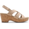 image:imageDREAM PAIRS Womens Wedge Sandals Comfortable Open Toe Platform Casual Dressy Cork Summer Dress ShoesNude