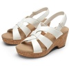 image:imageDREAM PAIRS Womens Wedge Sandals Comfortable Open Toe Platform Casual Dressy Cork Summer Dress ShoesWhite