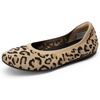 image:imageDREAM PAIRS Ballet Flats Shoes for Women Foldable Knit Womens Flats with Arch Support Comfortable Shoes for Women Dressy Casual Work OfficeLeopard