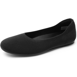 image:imageDREAM PAIRS Ballet Flats Shoes for Women Foldable Knit Womens Flats with Arch Support Comfortable Shoes for Women Dressy Casual Work OfficeBlack