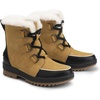 image:imageDREAM PAIRS Ankle Winter Boots for Women Snow Boots AntiSlip Resistant Classic Warm Faux Fur Lined Lace Up for Outdoor Hiking WalkingChestnutBlack