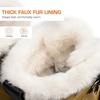 image:imageDREAM PAIRS Ankle Winter Boots for Women Snow Boots AntiSlip Resistant Classic Warm Faux Fur Lined Lace Up for Outdoor Hiking WalkingChestnutBlack