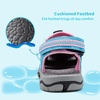 image:imageDREAM PAIRS Boys Girls Summer Outdoor Athletic Sport Sandals Walking Water Hiking Hook and Loop Adjustable Multicolor for ToddlerLittleBig KidsBabyBluePink