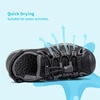 image:imageDREAM PAIRS Boys Girls Summer Outdoor Athletic Sport Sandals Walking Water Hiking Hook and Loop Adjustable Multicolor for ToddlerLittleBig KidsBlackDarkGrey