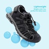 image:imageDREAM PAIRS Boys Girls Summer Outdoor Athletic Sport Sandals Walking Water Hiking Hook and Loop Adjustable Multicolor for ToddlerLittleBig KidsBlackDarkGrey