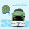 image:imageDREAM PAIRS Boys Girls Summer Outdoor Athletic Sport Sandals Walking Water Hiking Hook and Loop Adjustable Multicolor for ToddlerLittleBig KidsGreen