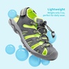 image:imageDREAM PAIRS Boys Girls Summer Outdoor Athletic Sport Sandals Walking Water Hiking Hook and Loop Adjustable Multicolor for ToddlerLittleBig KidsGreyNeonGreen